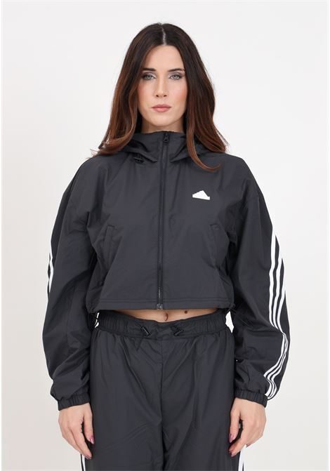 Future icons 3 stripes black and white women's jacket ADIDAS PERFORMANCE | IS3660.